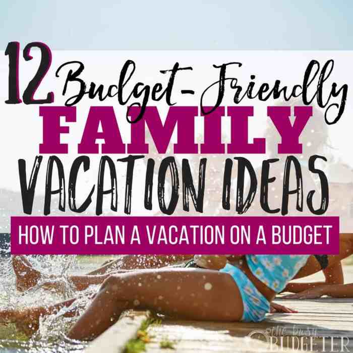 Budget family vacations